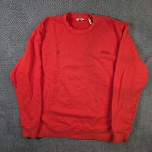 Peloton Men's Large Crewneck Sweatshirt Red Made USA 100% Cotton Pullover